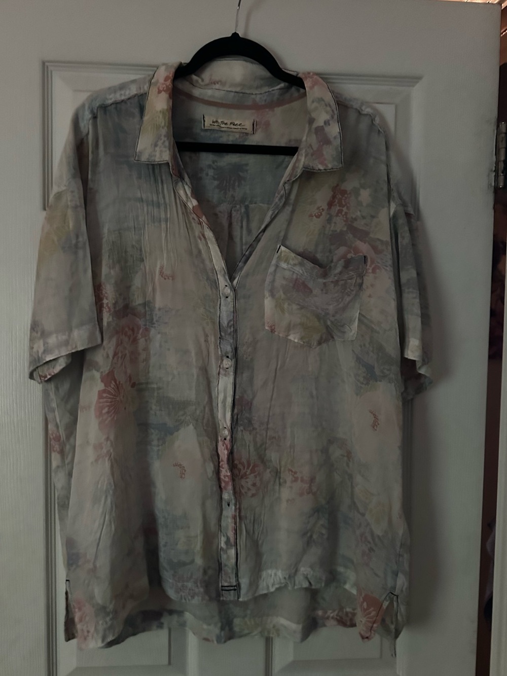 🔥Loved! Unisex, Free People Unique Button Down! XL!